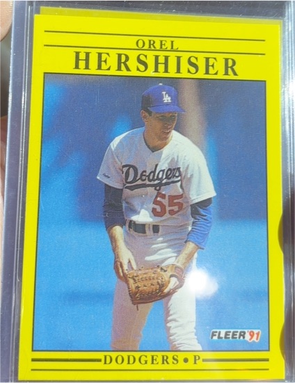 1991 Fleer #208 Orel Hershiser — front