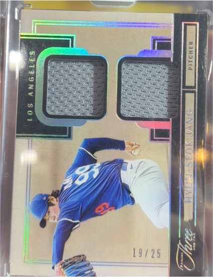 2022 Panini Three #19 Hyun-Jin Ryu — front