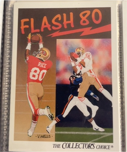 1991 Upper Deck Flash 80 #86 Jerry Rice — front