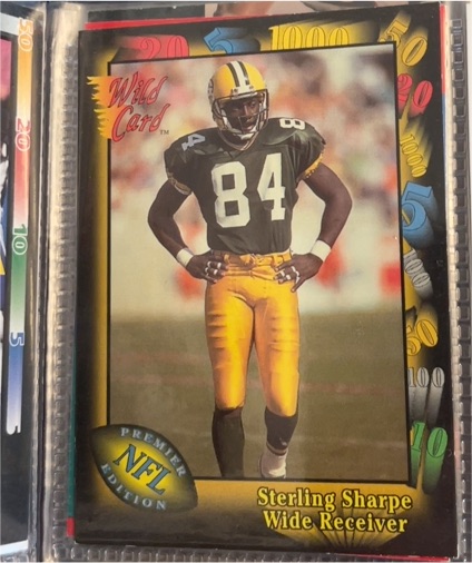 1991 Wild Card #119 Sterling Sharpe — front