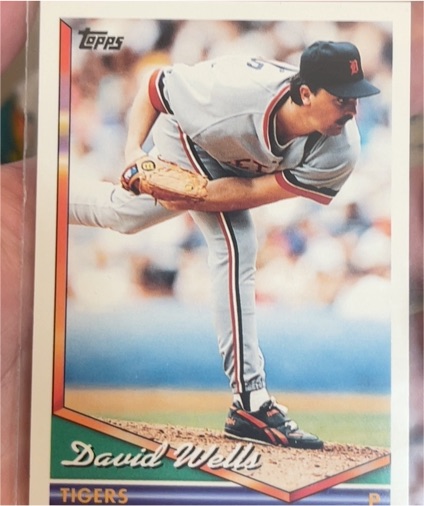 1994 Topps #105 David Wells — front