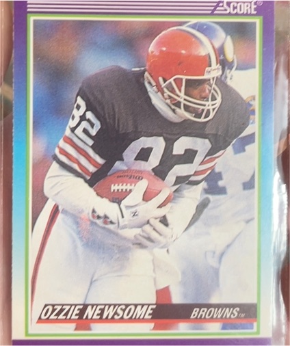 1990 Score #443 Ozzie Newsome — front