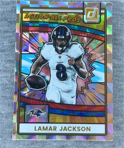 2025 Donruss #AAP-LJA Lamar Jackson Action All Pros — front