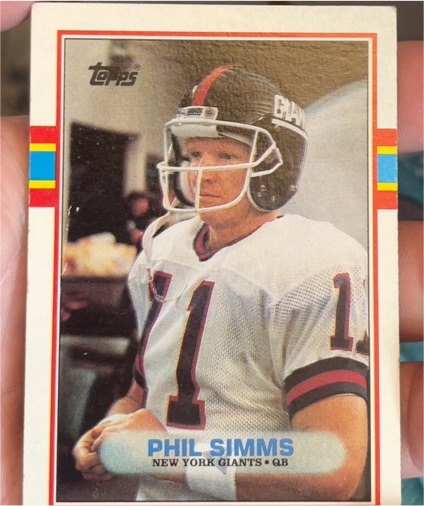 1989 Topps #172 Phil Simms — front