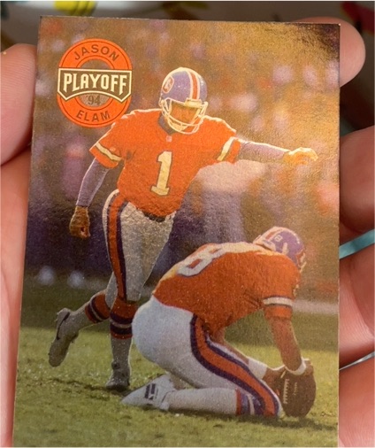 1994 Playoff #72 Jason Elam — front