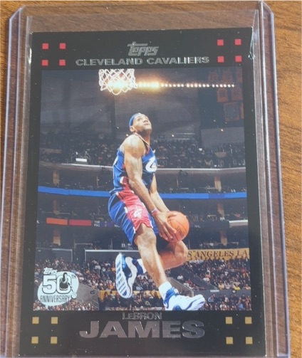 2007-08 Topps #23 LeBron James — front