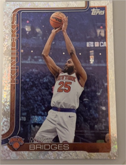 2025-26 Topps #18 Mikal Bridges — front