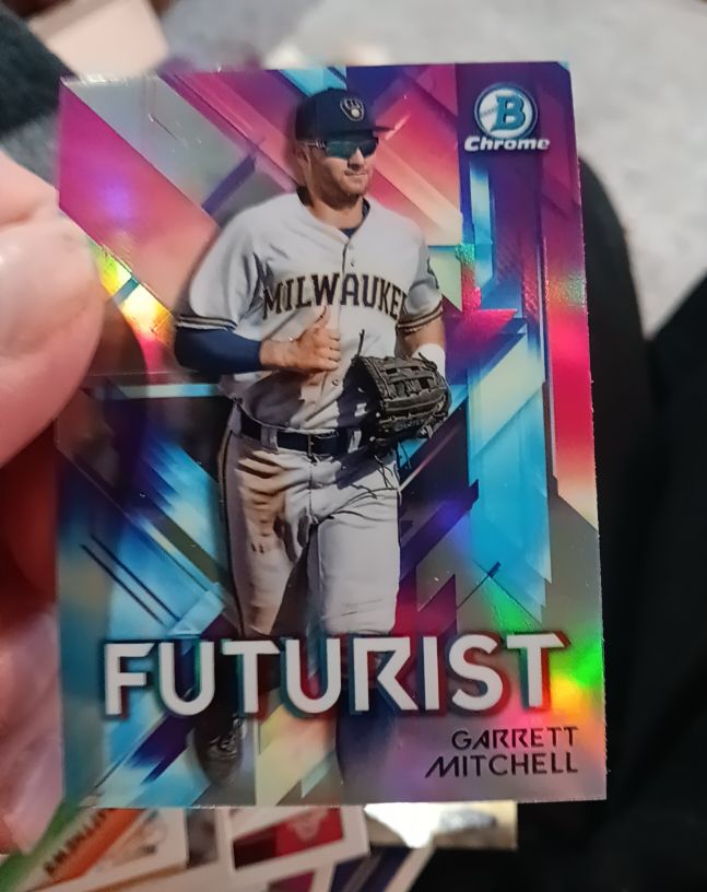 2021 Bowman Chrome #FUT-GM Garrett Mitchell — front