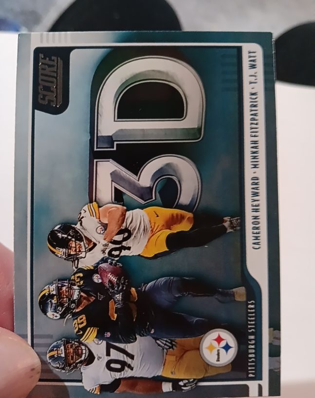2020 Score 3D #3D-TMC Cameron Heyward / Minkah Fitzpatrick / T.J. Watt — front