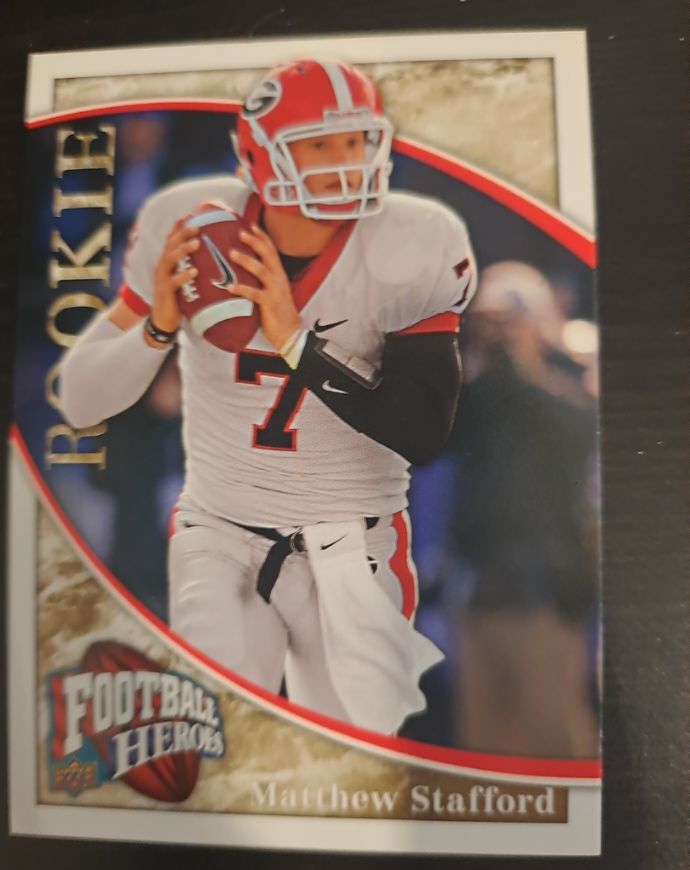 2009 Upper Deck Football Heroes #118 Matthew Stafford — front