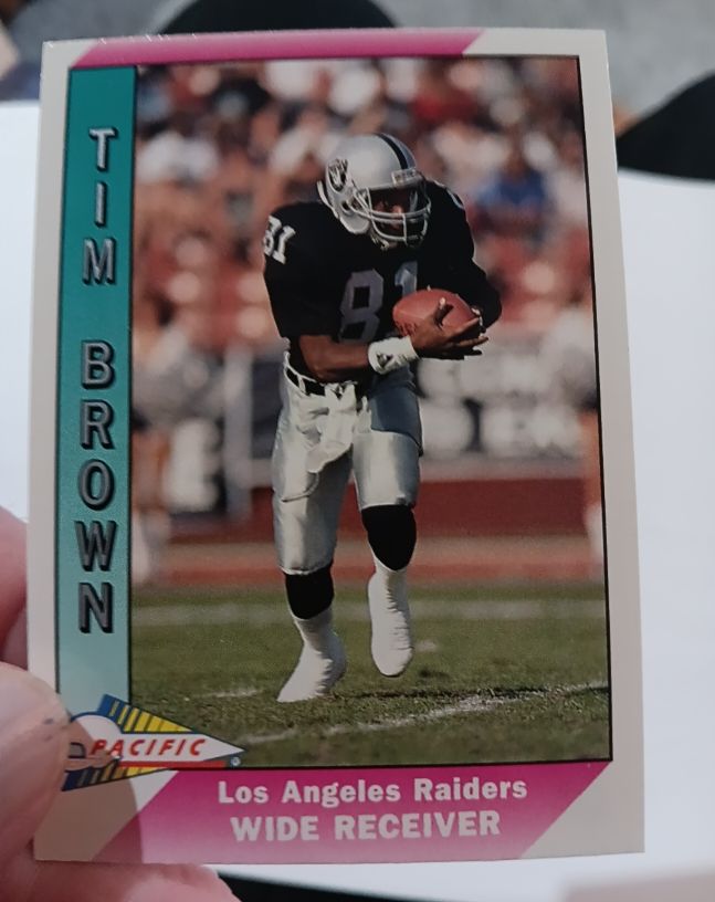 1991 Pacific #228 Tim Brown — front