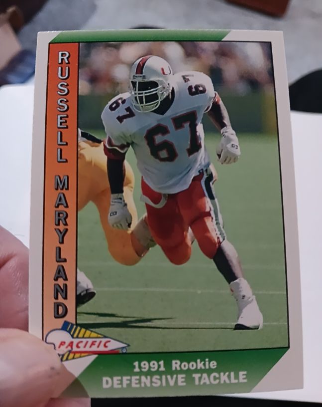 1991 Pacific #536 Russell Maryland — front