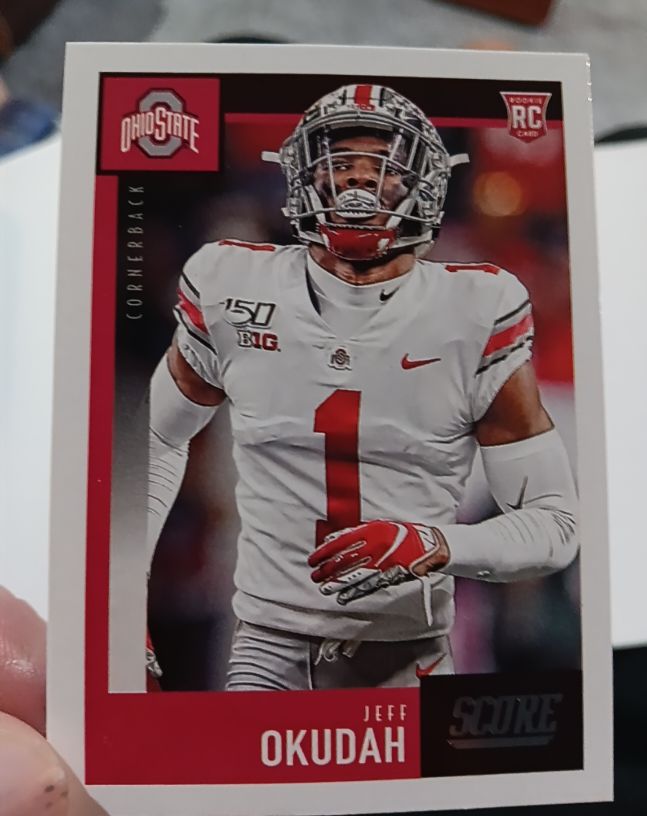 2020 Score #333 Jeff Okudah — front