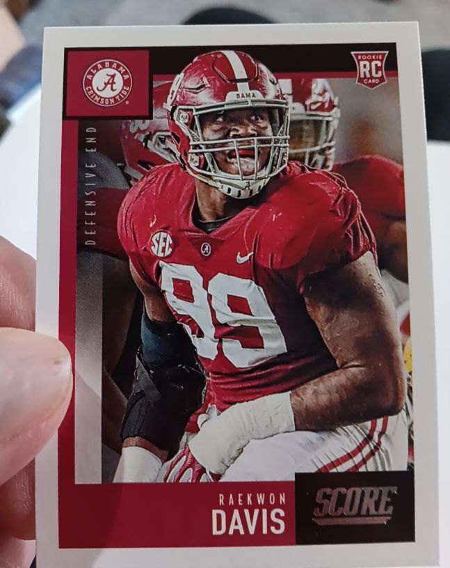 2020 Score #344 Raekwon Davis — front