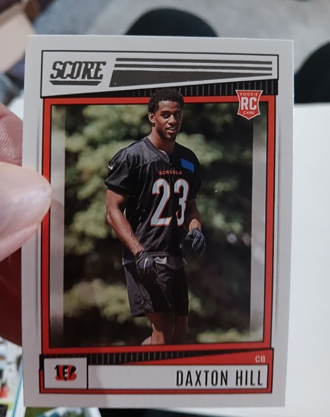 2022 Panini Score #366 Daxton Hill Rookie Card — front