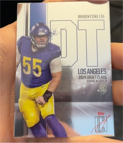 2024 Topps Signature Class #142 Braden Fiske — front