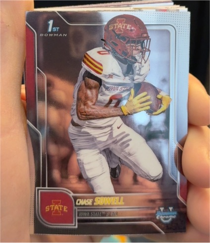 2025 Bowman Chrome #123 Chase Sowell — front