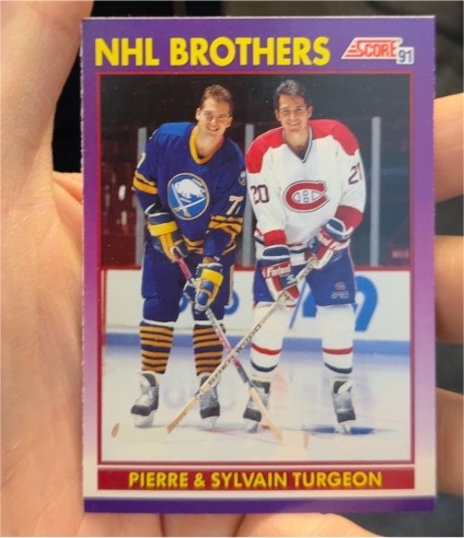 1991-92 Score American #377 Pierre & Sylvain Turgeon — front