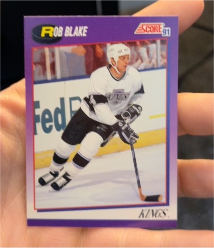 1991-92 Score #27 Rob Blake — front