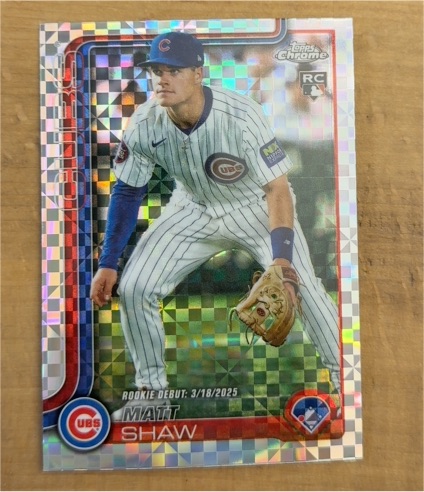 2025 Topps Chrome Update #USC135 Matt Shaw — front