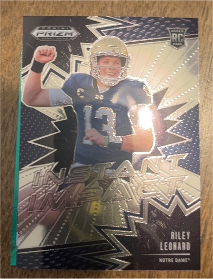 2025 Panini Prizm Draft Picks #II-RLD Riley Leonard Instant Impact — front