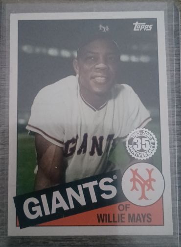 2020 Topps Update #85TB-25 Willie Mays — front