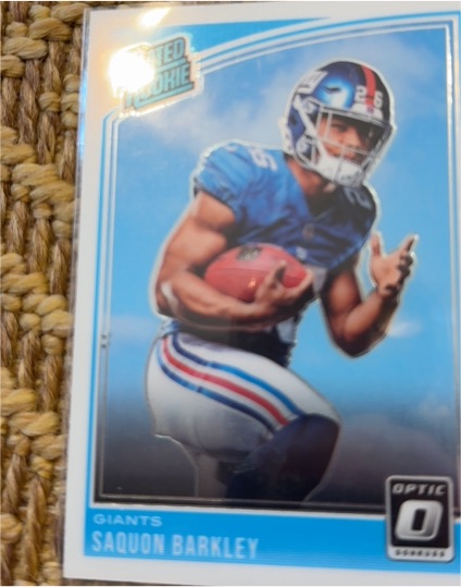2018 Donruss Optic #156 Saquon Barkley — front