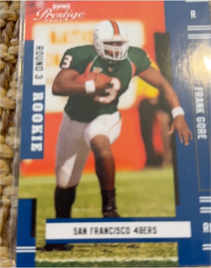 2005 Playoff Prestige #180 Frank Gore Rookie — front
