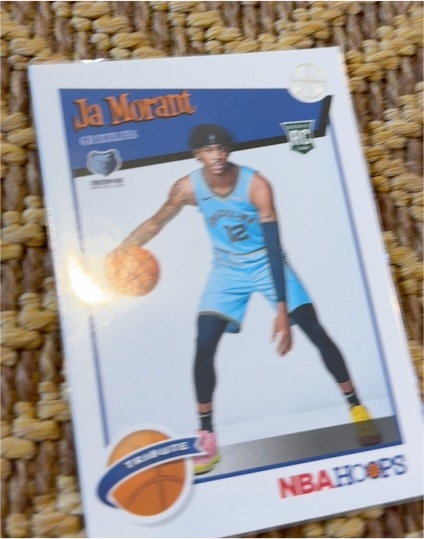 2019 Panini NBA Hoops #297 Ja Morant Rookie Card — front