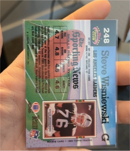 1992 Topps Stadium Club #248 Steve Wisniewski — front