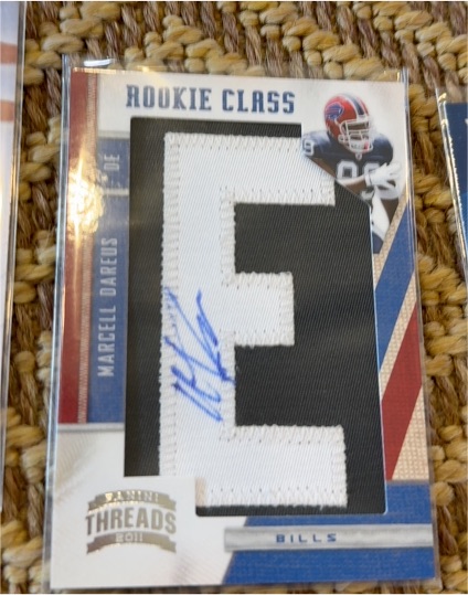 2011 Panini Threads #251 Marcell Dareus Rookie Class Jumbo Patch Auto RC — front