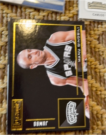 2003 Panini #1 Manu Ginobili — front