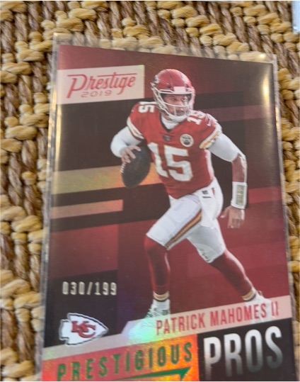 2019 Panini Prestige Prestigious Pros #PP-PM Patrick Mahomes II — front