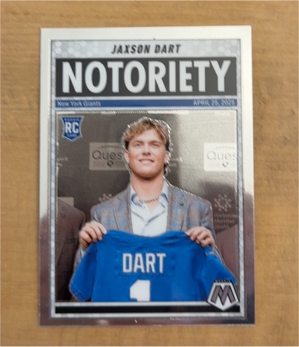 2025 Panini Mosaic #11 Jaxson Dart Notoriety Rookie — front