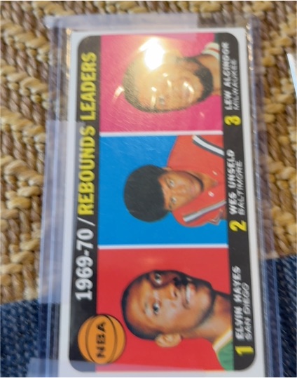 1970-71 Topps #5 Rebounds Leaders Lew Alcindor / Elvin Hayes / Wes Unseld — front