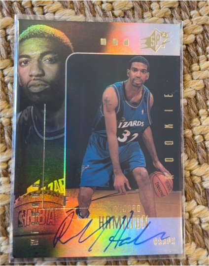 1999-00 Upper Deck SPx #97 Richard Hamilton Rookie Autograph — front