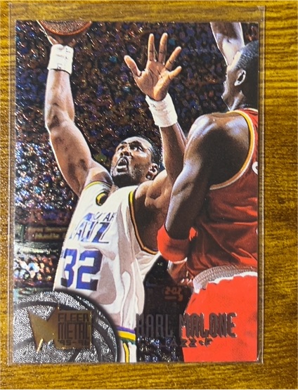 1995-96 Fleer Metal #110 Karl Malone — front