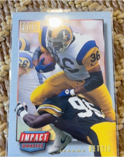 1993 Pro Set Power Update Impact Rookies #IR3 Jerome Bettis — front