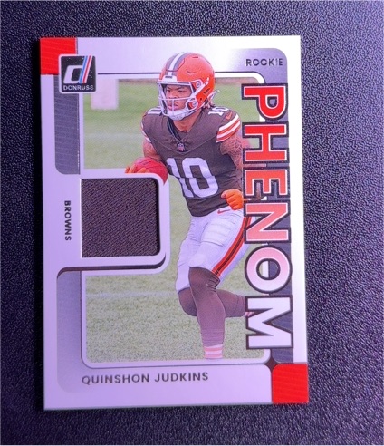 2025 Donruss #RPJ-QJS Quinshon Judkins Rookie Phenom Patch — front