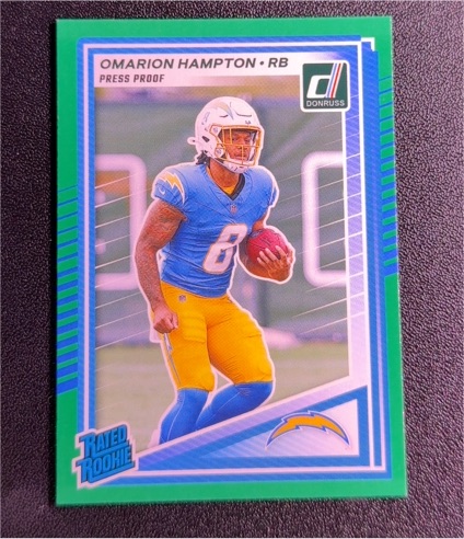 2025 Panini Donruss #303 Omarion Hampton — front