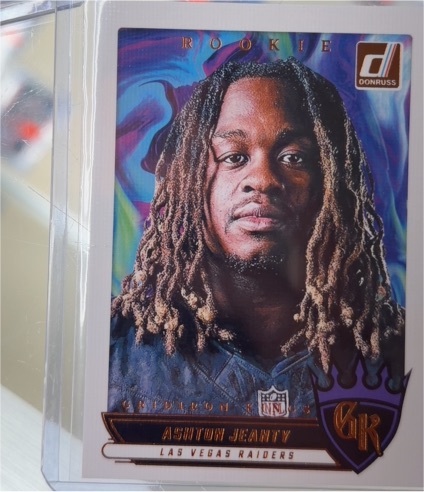 2025 Donruss Gridiron Kings #RGK-AJY Ashton Jeanty — front