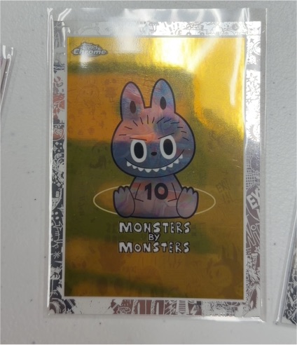 2025 Topps Chrome Labubu #4 Monsters By Monsters — front