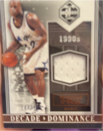 2020 Panini Limited Decade Dominance #DD-23 Shaquille O'Neal — front