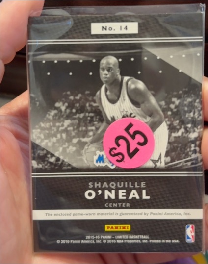 2015-16 Panini #14 Shaquille O'Neal — front