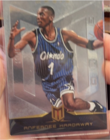 1996-97 Fleer Orlando Magic #138 Anfernee Hardaway Hardwood Leaders Insert — front