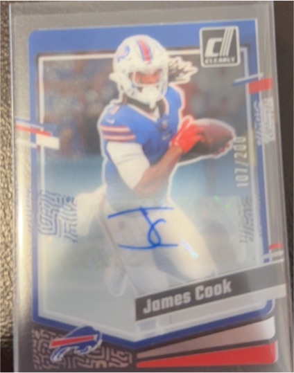 2023 Panini Donruss Clearly #10 James Cook — front