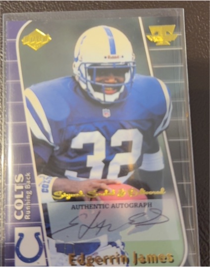1999 Collector's Edge Triumph #T162 Edgerrin James Rookie — front