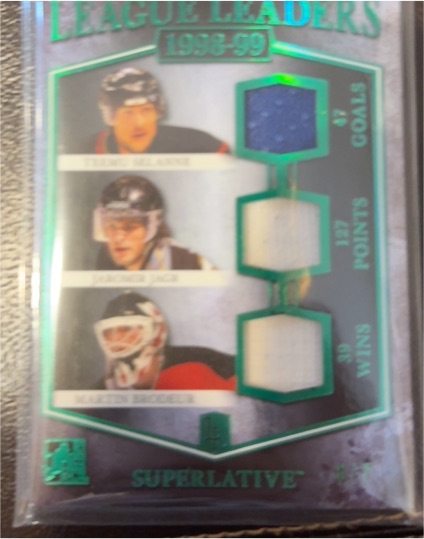 2017 ITG Superlative League Leaders #LL-06 Jarome Iginla / Jarome Iginla / Martin Brodeur — front