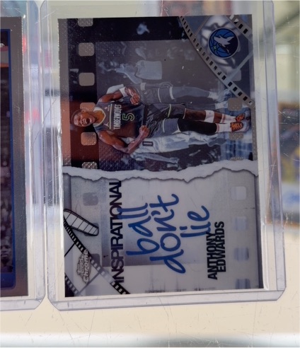 2025-26 Topps Chrome #IP-5 Anthony Edwards Inspirational Ball Don’t Lie — front