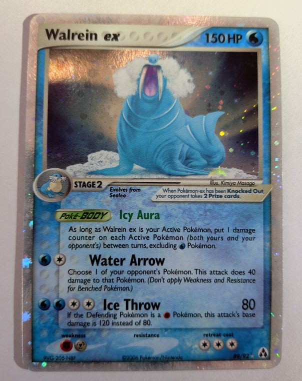 2006 Pokemon EX Legend Maker #89 Walrein ex — front